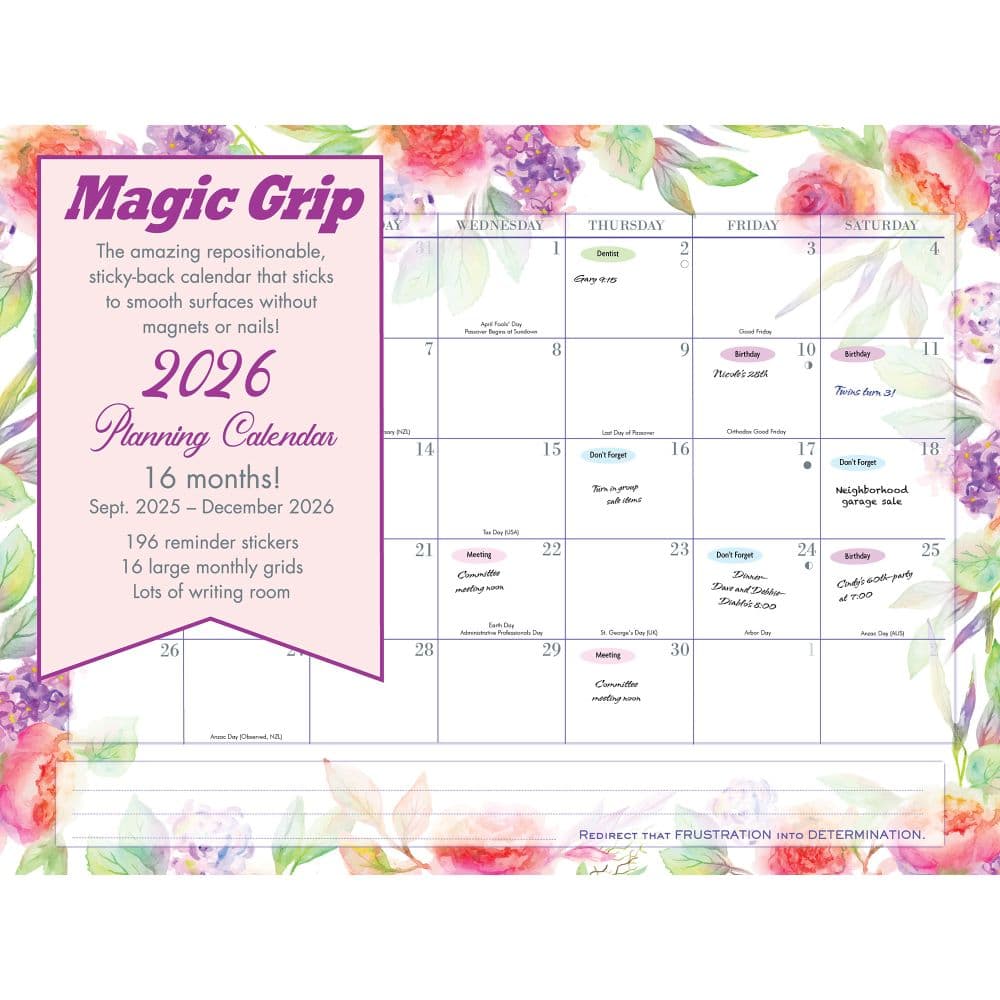 Super Jumbo Magic Grip 2026 Wall Calendar Main Product Image