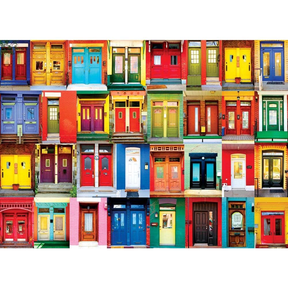Kodak Colorful Montreal Doors 1000pc Puzzle Main Image