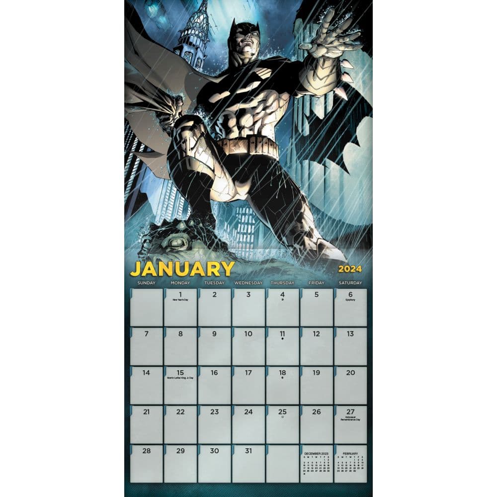 Batman 2024 Wall Calendar Alternate Image 3