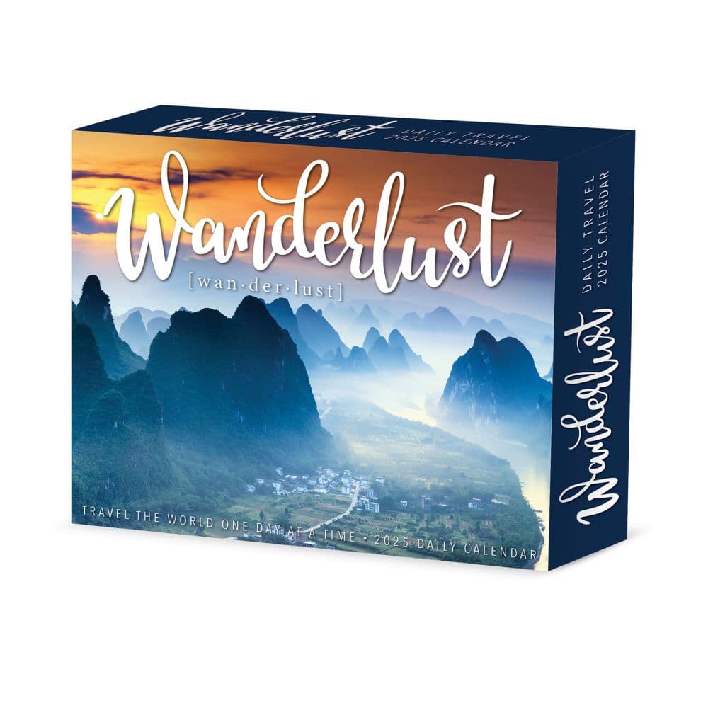 Wanderlust 2025 Desk Calendar Main Product Image