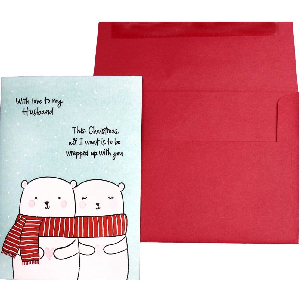 Two Cute Bears Christmas Card Main Product Image
