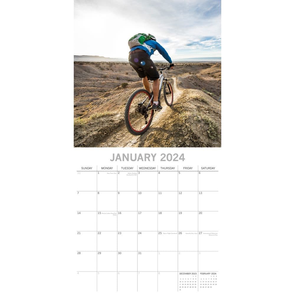 Mountain Biking 2024 Wall Calendar
