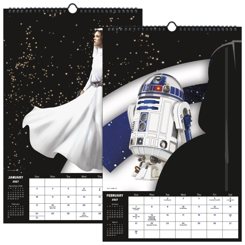 Star Wars Poster 2027 Slim Wall Calendar Eighth Alternate Image
