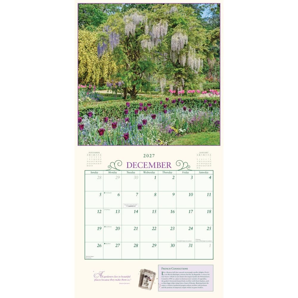 Secret Garden 2027 Wall Calendar Third Alternate Image