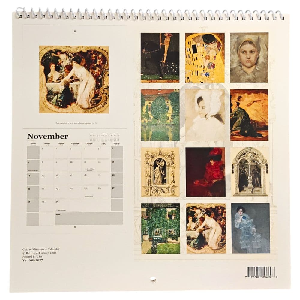 Klimt Square 2027 Wall Calendar First Alternate Image