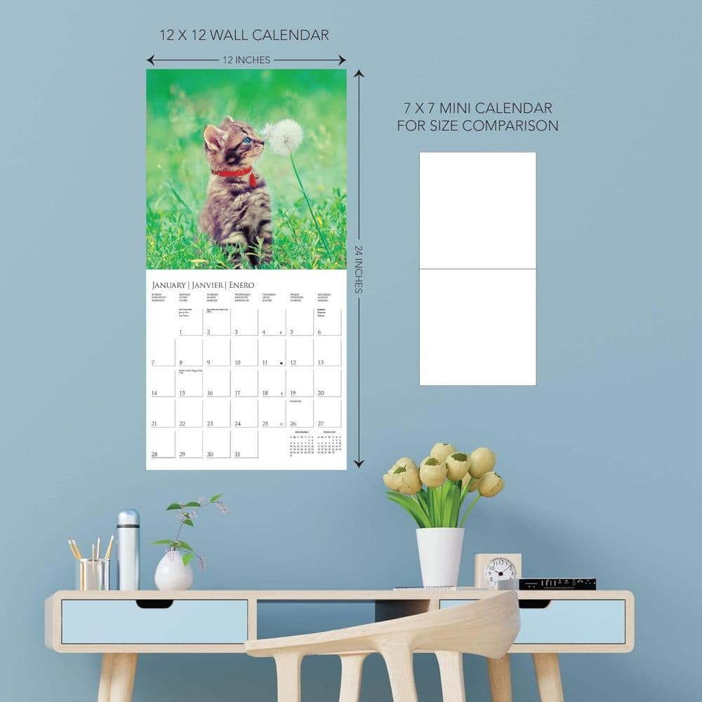 Kittens Cute ASPCA 2024 Wall Calendar