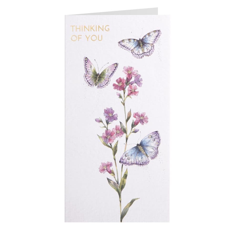 Detailed Monarch Butterflies Get Well Card Fifth Alternate Image width="1000" height="1000"