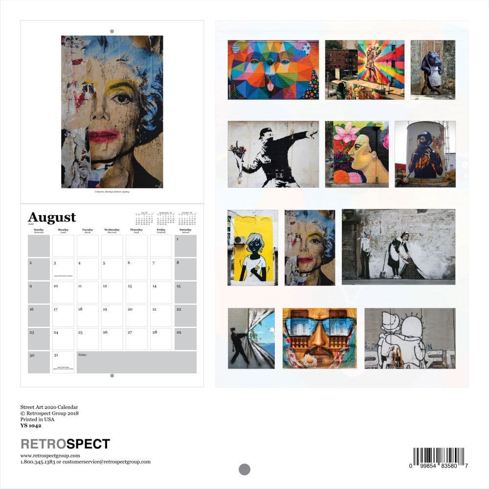 Street Art Wall Calendar