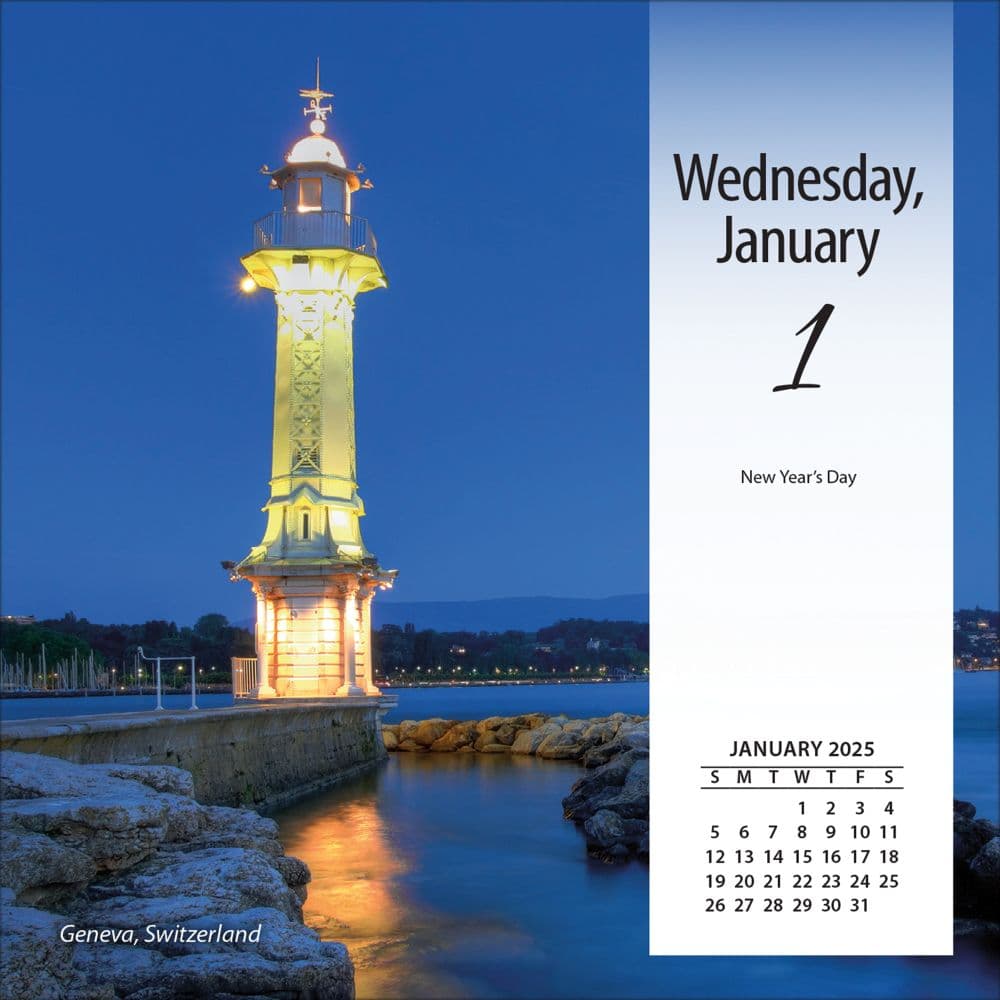 Lighthouses 2025 Desk Calendar First Alternate Image