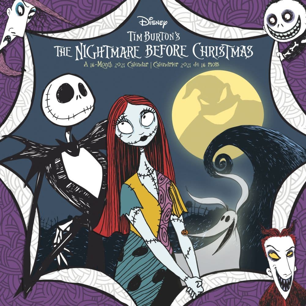 Nightmare Before Christmas Wall Calendar - Calendars.com