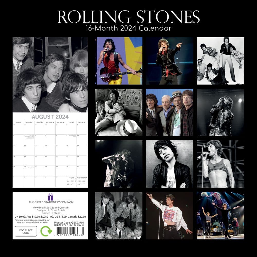 Rolling Stones 2024 Wall Calendar First Alternate Image width=&quot;1000&quot; height=&quot;1000&quot;