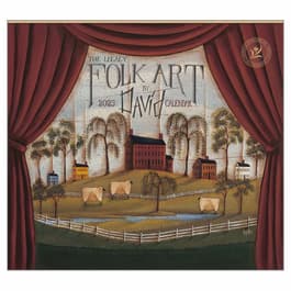 Folk Art by David 2025 Wall Calendar