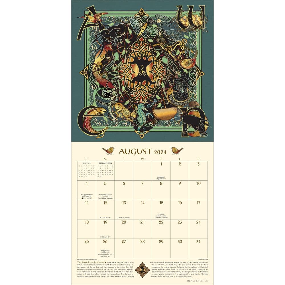 Celtic Mandala 2024 Wall Calendar