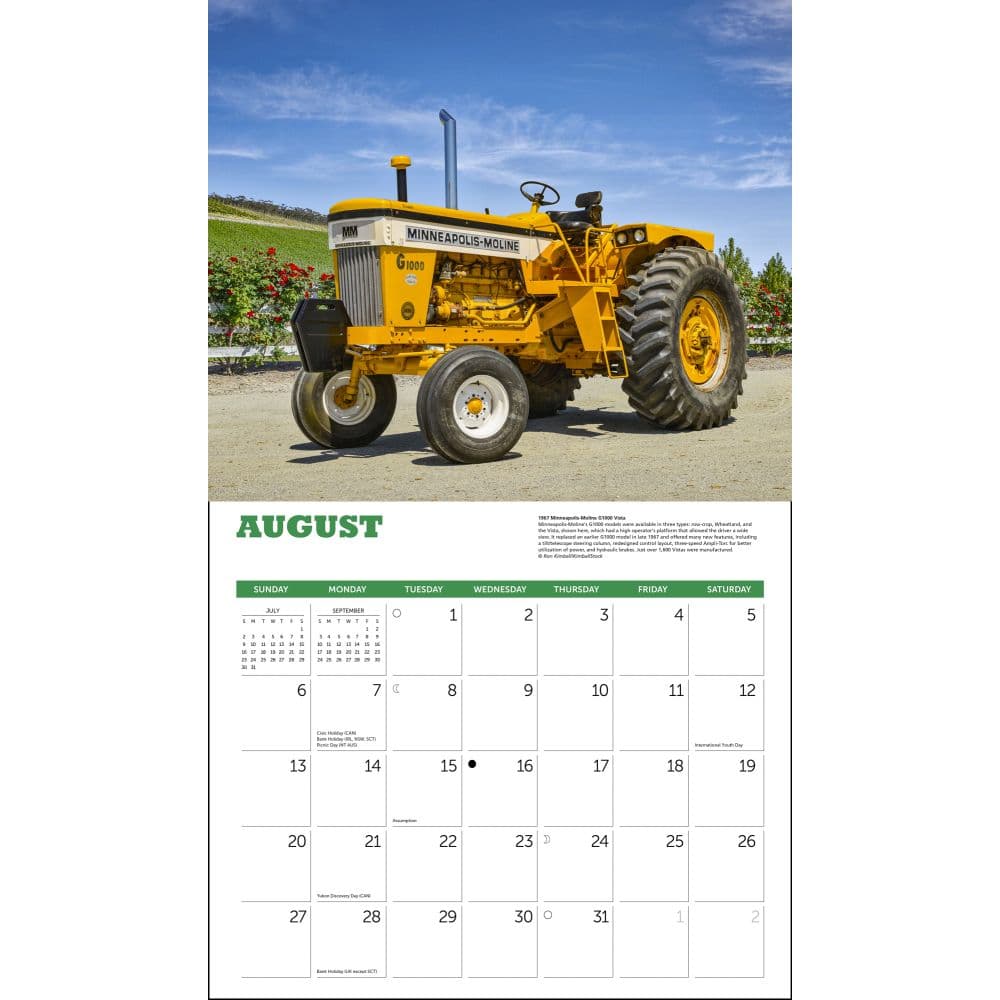 Tractors Deluxe 2023 Wall Calendar - Calendars.com