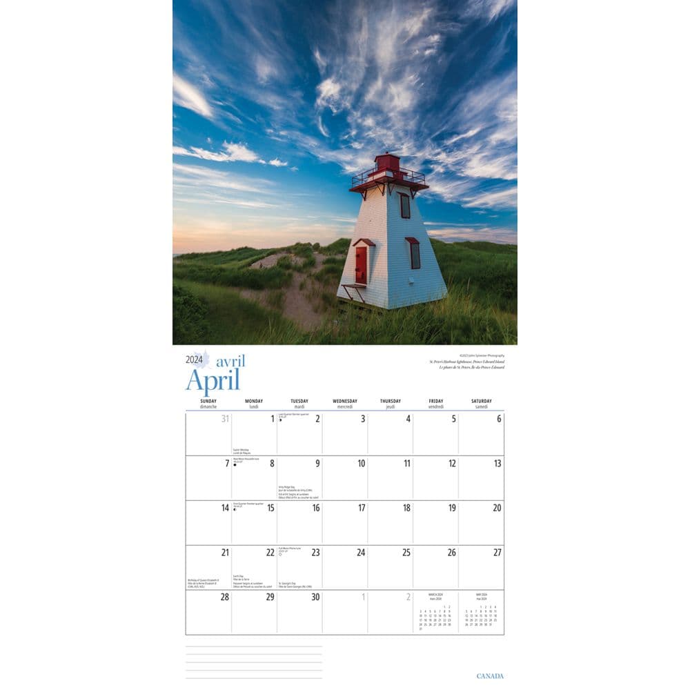 Canada 2024 Wall Calendar