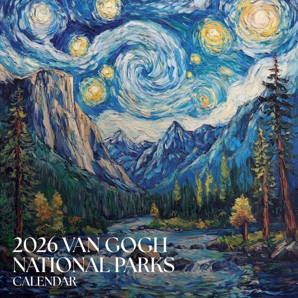 Van Gogh National Parks 2026 Wall Calendar Main Product Image