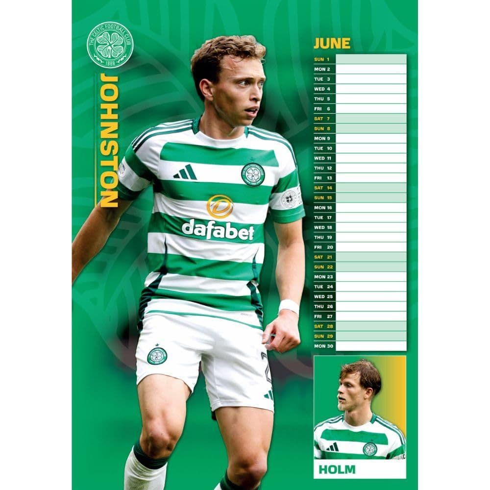 Celtic FC Poster 2025 Wall Calendar Third Alternate Image