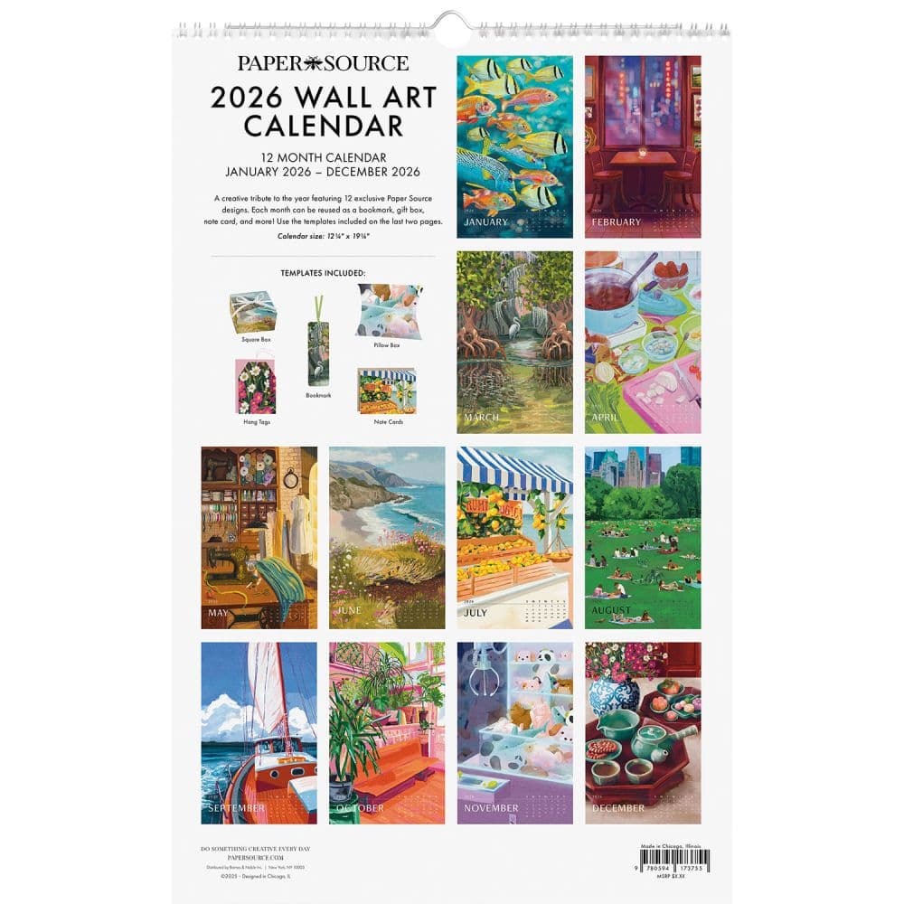 Art Poster 2026 Wall Calendar First Alternate Image