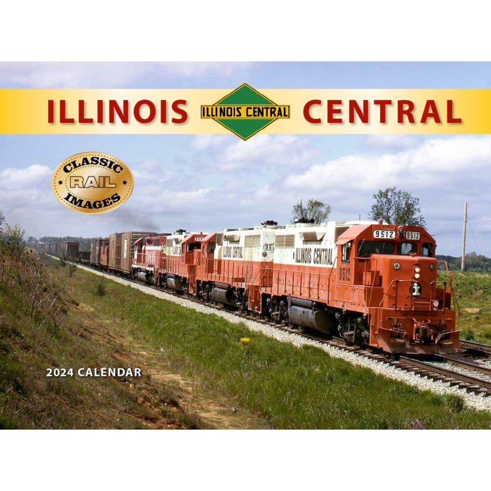 Illinois Central Railroad 2024 Wall Calendar Main Product Image width=&quot;1000&quot; height=&quot;1000&quot;