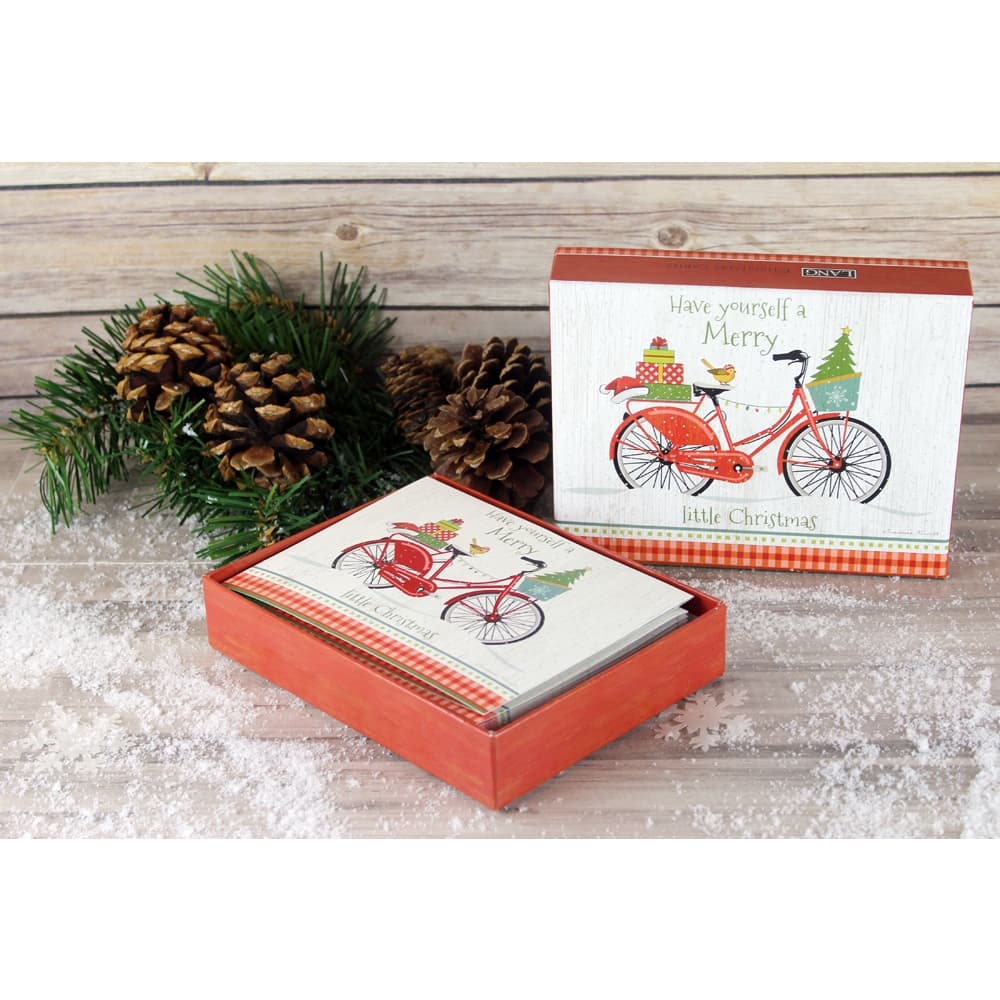 Christmas Bike Boxed Christmas Cards by Suzanne Nicoll Alternate Image 3