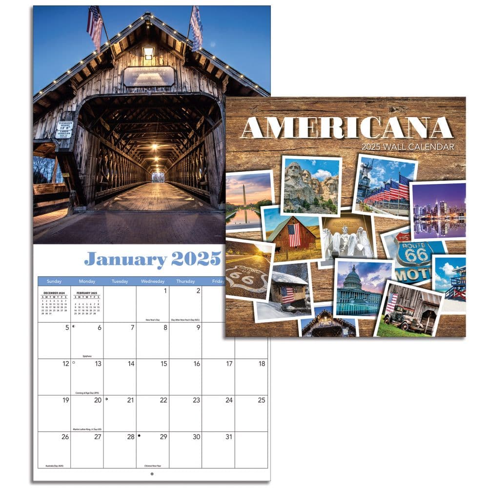 Americas Backroads 2025 Mini Wall Calendar Alt4