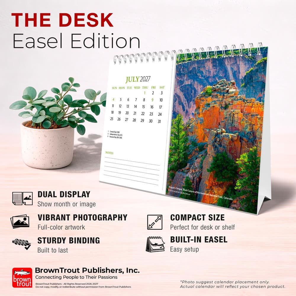 National Parks 2027 Desk Calendar Fifth Alternate Image