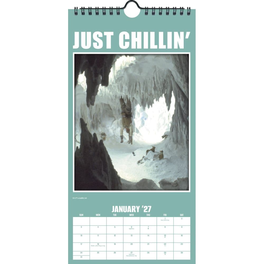 Star Wars 2027 Vertical Wall Calendar Second Alternate Image