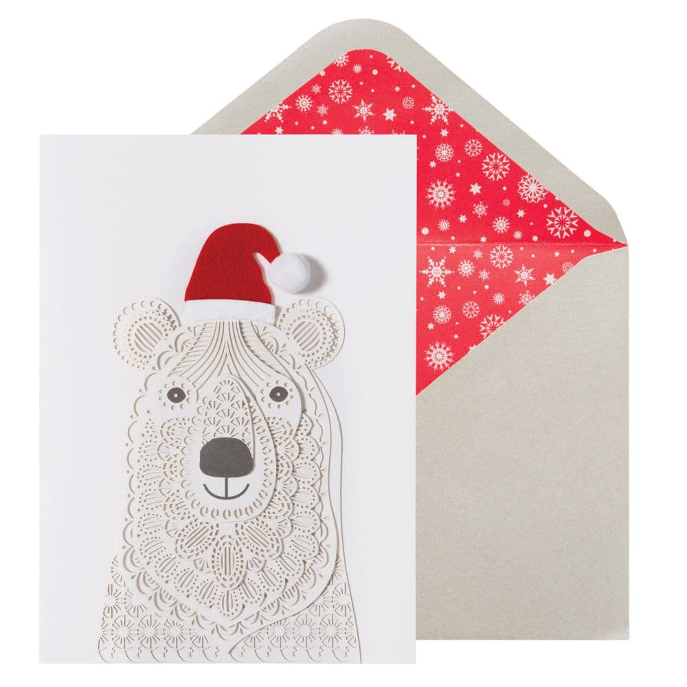 Polar Bear Laser Cut Christmas Card Main Product Image width=&quot;1000&quot; height=&quot;1000&quot;