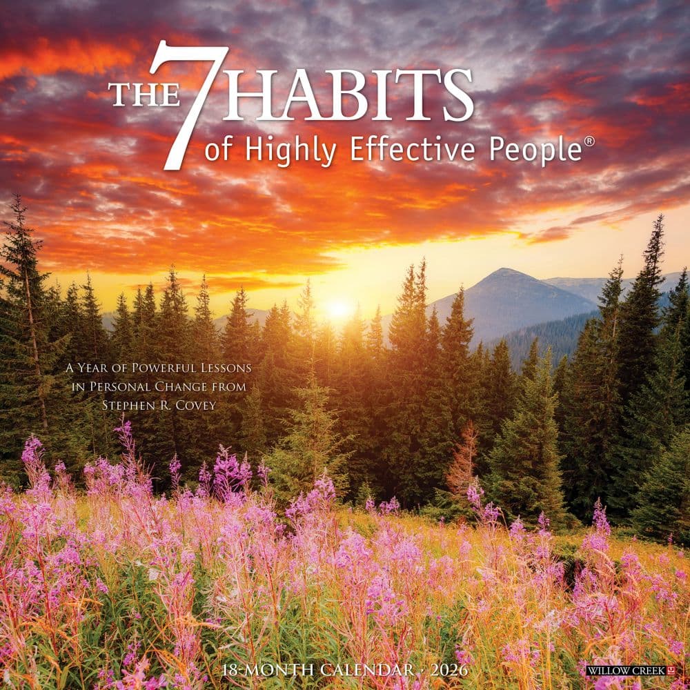7 Habits Of Highly Effective People Franklin Covey 2026 Wall Calendar Main Image