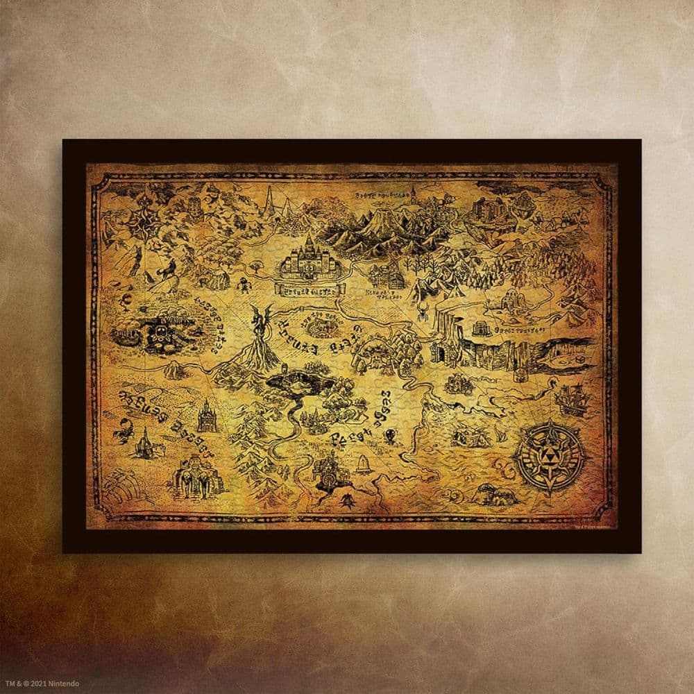 Zelda Hyrule Map 1000 Piece Puzzle Fourth Alternate Image