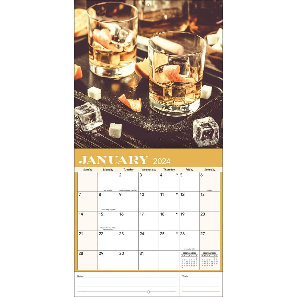 Whiskey Photo 2024 Wall Calendar