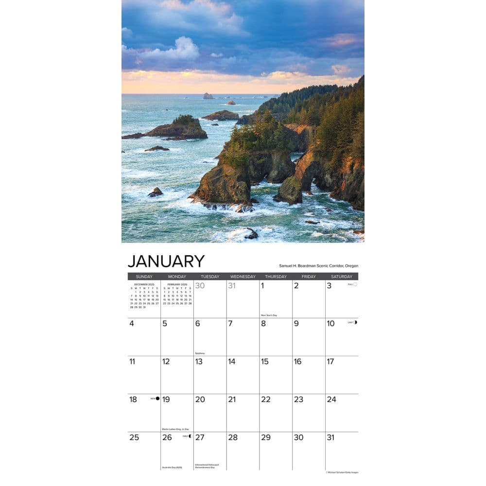 Pacific Coast 2026 Wall Calendar Second Alternate Image