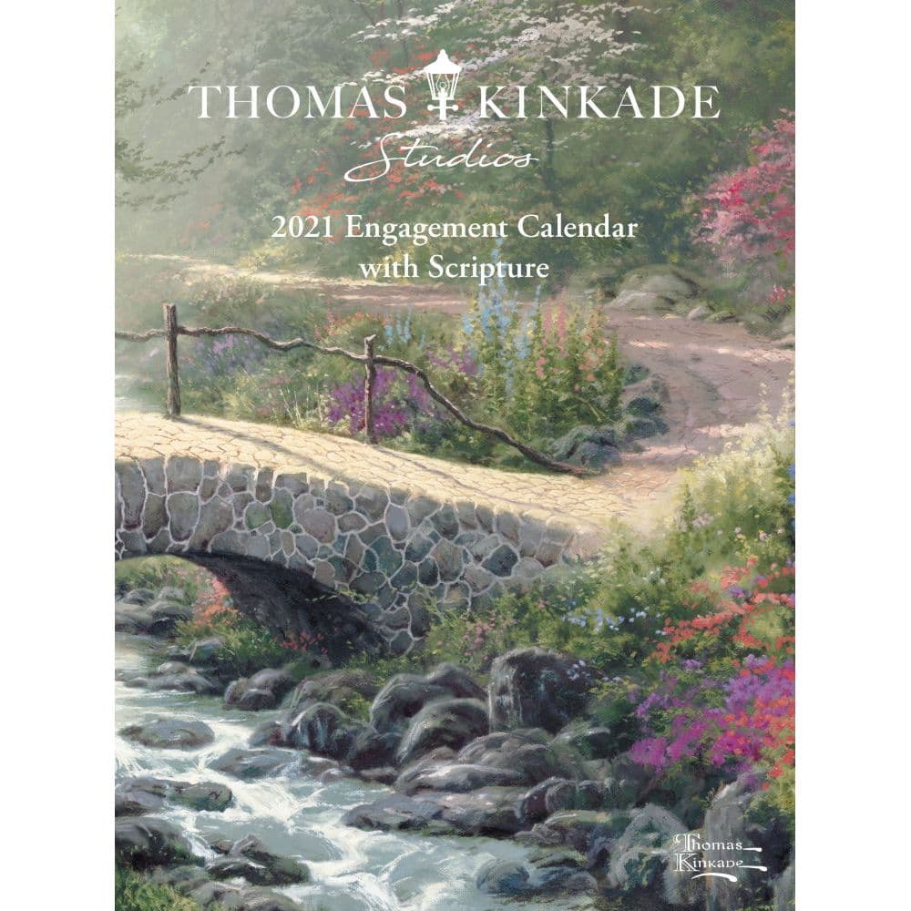 Thomas Kinkade Painter of Light with Scripture 2021 Hardcover Engagement Calendar