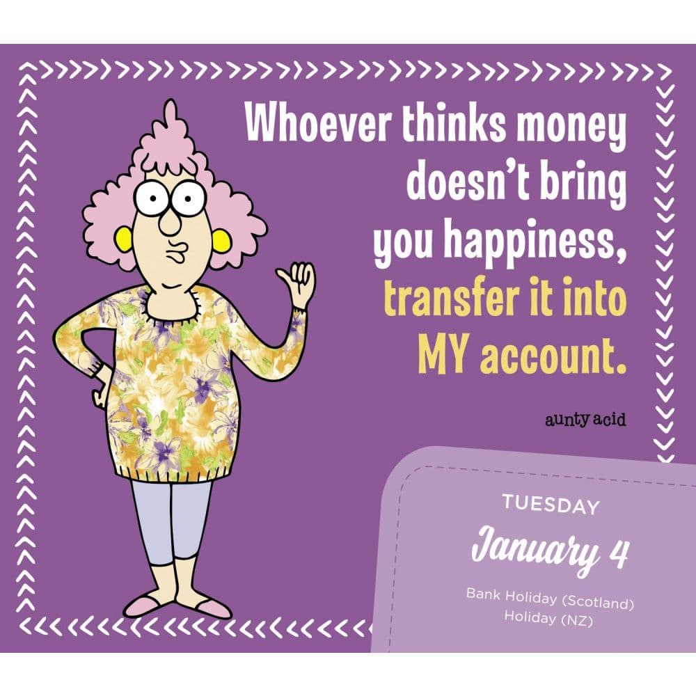 Aunty Acid Desk Calendar 2022 - February Calendar 2022