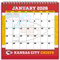 image NFL Kansas City Chiefs 2026 Easel Desk Calendar Main Product Image
