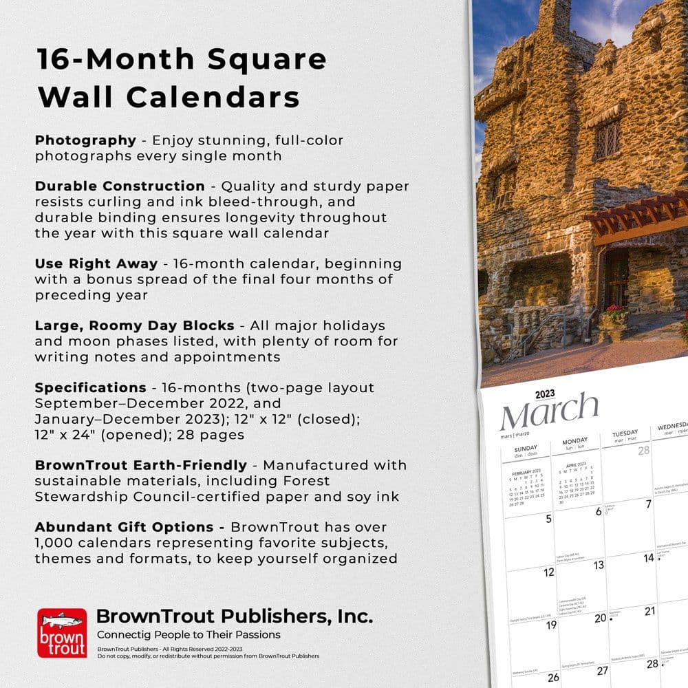 New England Places 2023 Wall Calendar - Calendars.com