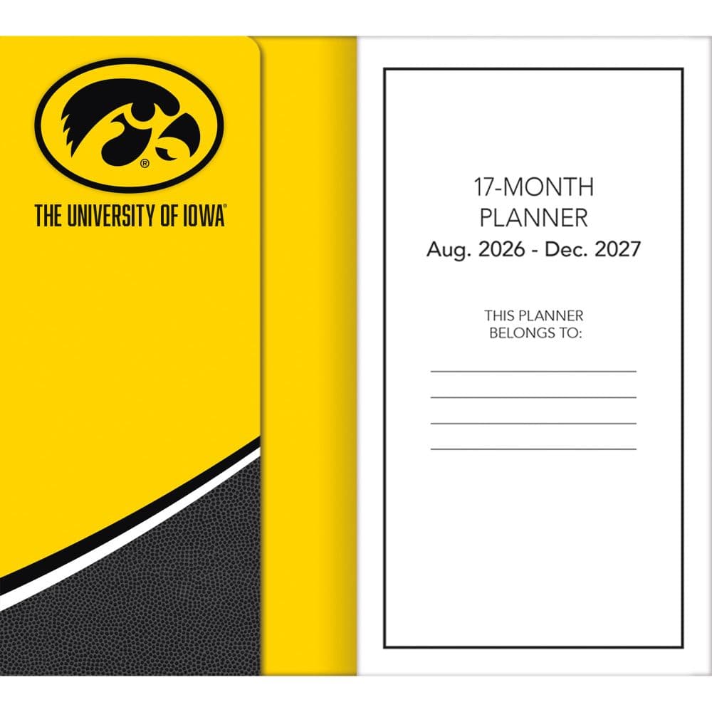 Iowa Hawkeyes 2027 17 Month Pocket Planner Fourth Alternate Image