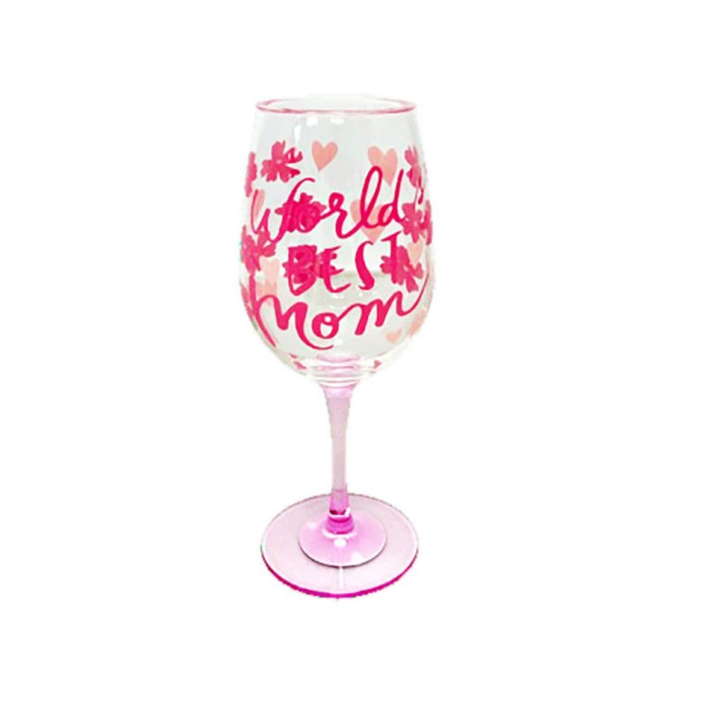 image World's Best Mom Stemmed Wine Glass