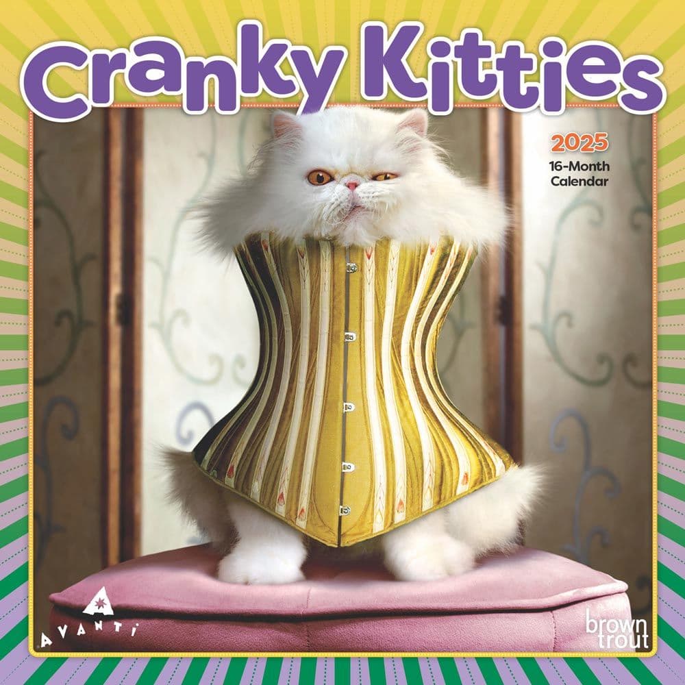 Cranky Kitties Avanti 2025 Mini Wall Calendar