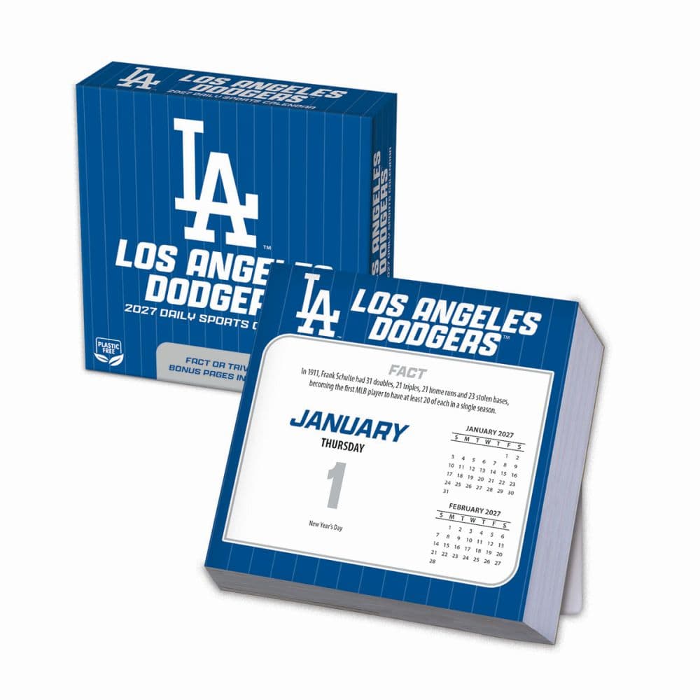 image MLB Los Angeles Dodgers 2027 Desk Calendar Main Product Image