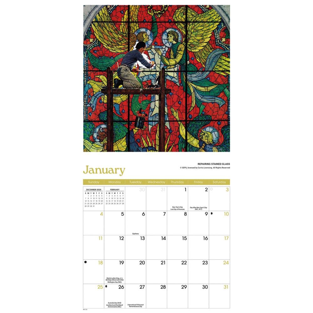 Rockwell 2026 Mini Wall Calendar Second Alternate Image