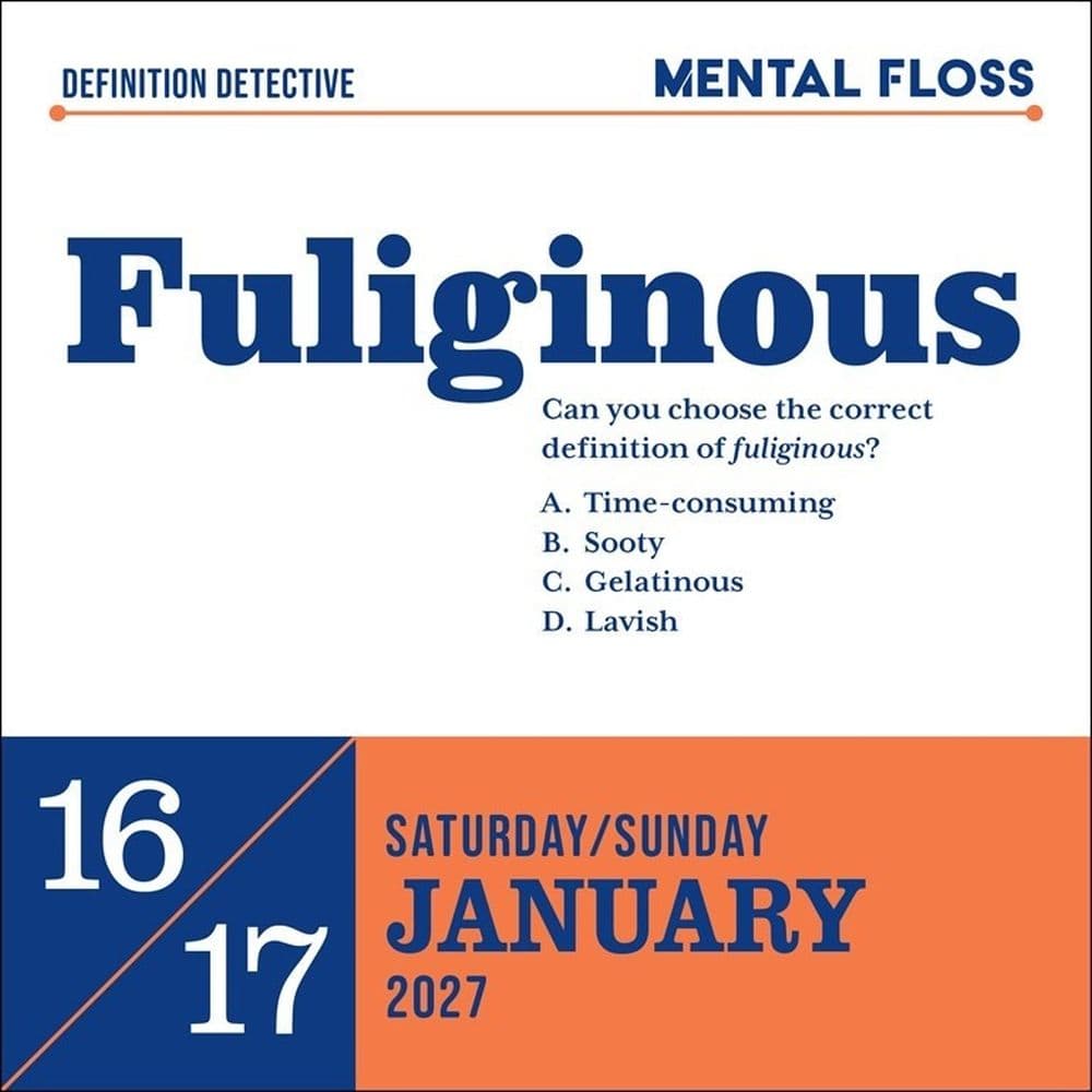 Word Nerd 2027 Desk Calendar Second Alternate Image