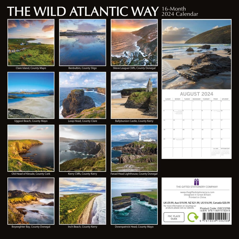 Wild Atlantic Way 2024 Wall Calendar First Alternate Image width=&quot;1000&quot; height=&quot;1000&quot;