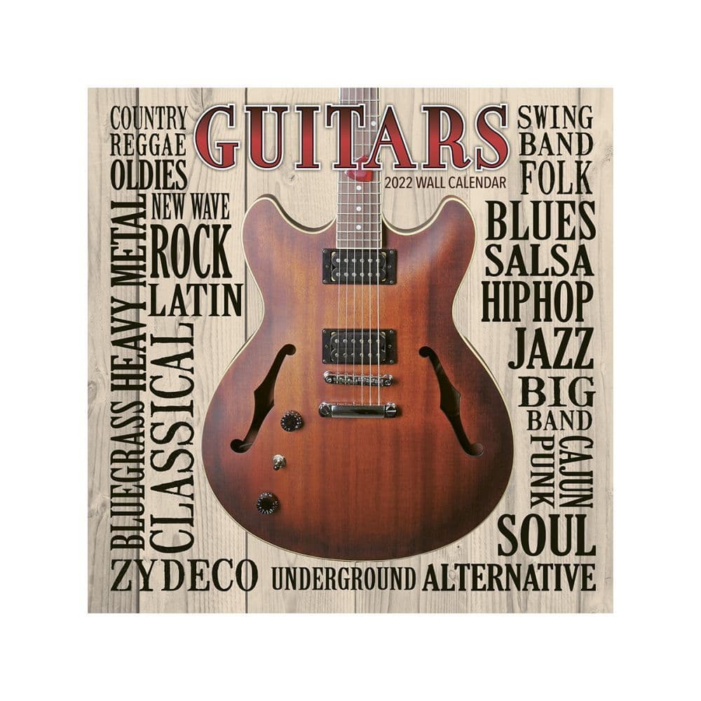 Guitars 2022 Mini Wall Calendar SV