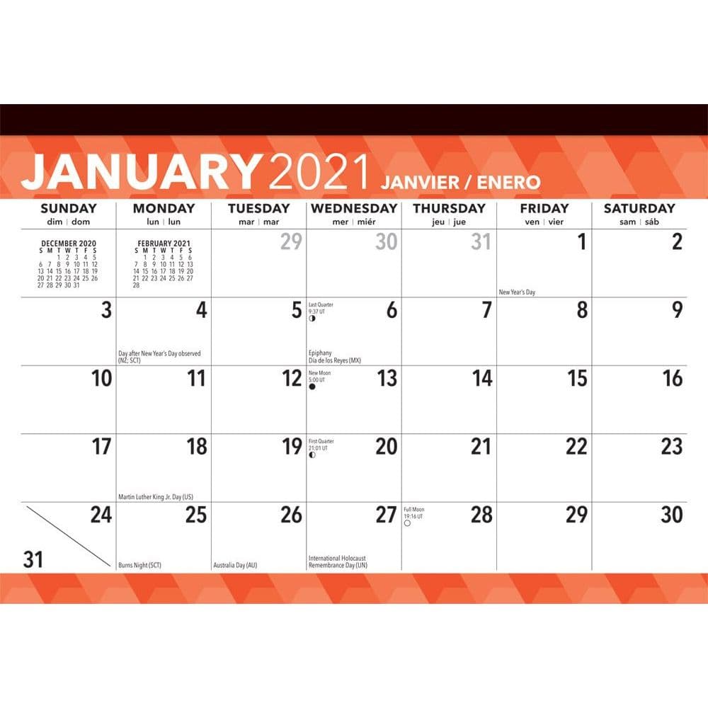 large print desk pad calendarscom