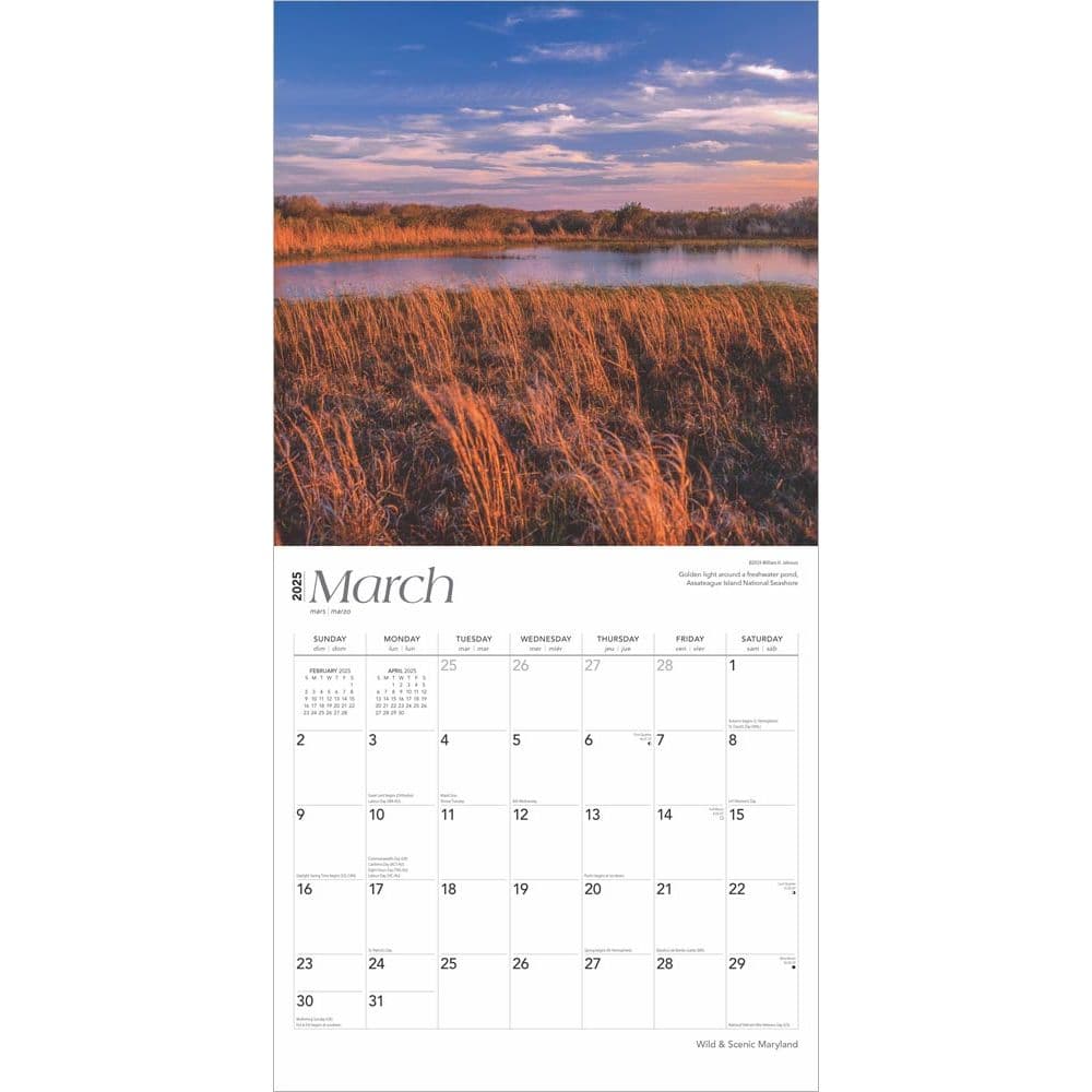 Maryland Wild and Scenic 2025 Wall Calendar Second Alternate Image width=&quot;1000&quot; height=&quot;1000&quot;