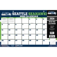 image NFL Seattle Seahawks Small 2026 Desk Pad Main Product Image