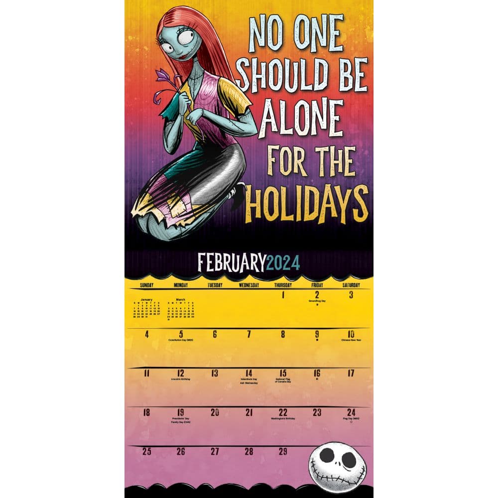 Nightmare Before Collectors Edition 2024 Wall Calendar
