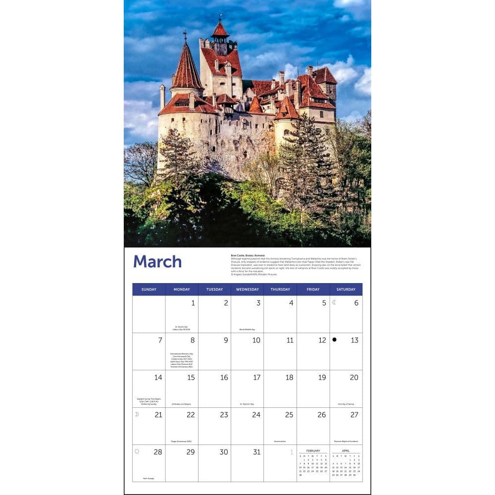 Details about  / 2021 calendar Castles