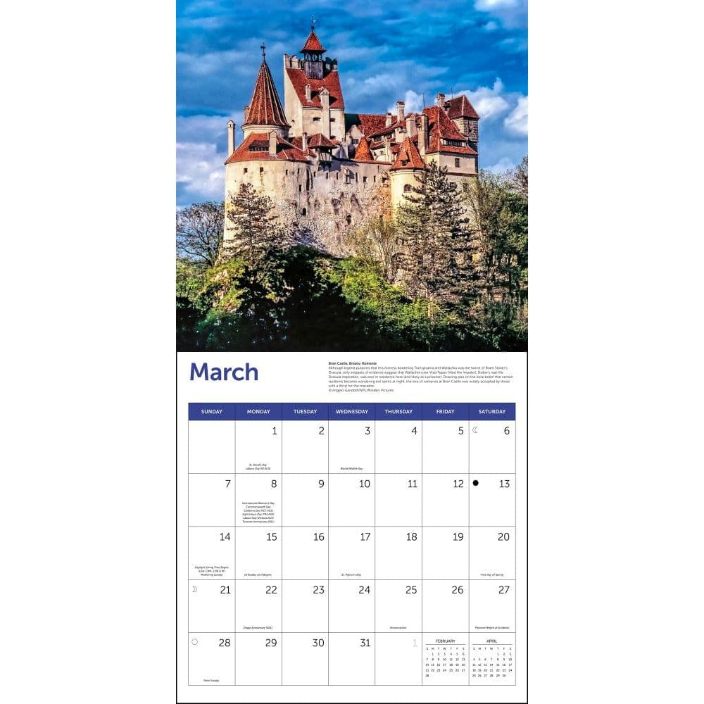 Castles Wall Calendar